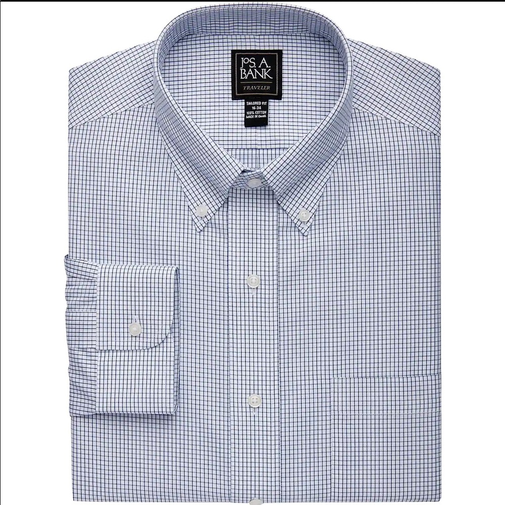 Jos. A. Bank traveler button up slim fit shirt.